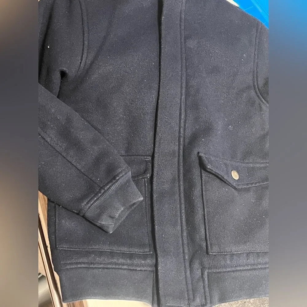 Oshkosh B’gosh boy Navy Blue Coat Cold Jacket Sz 8 (M)